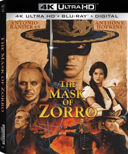 Постер к фильму Маска Зорро / The Mask of Zorro (1998) UHD Blu-Ray EUR 2160p | 4K | HDR | Лицензия