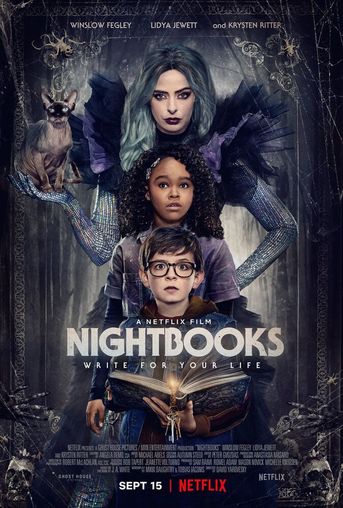 Постер к фильму Ночные тетради / Nightbooks (2021) WEB-DL-HEVC 1080p от селезень | HDR | Netflix