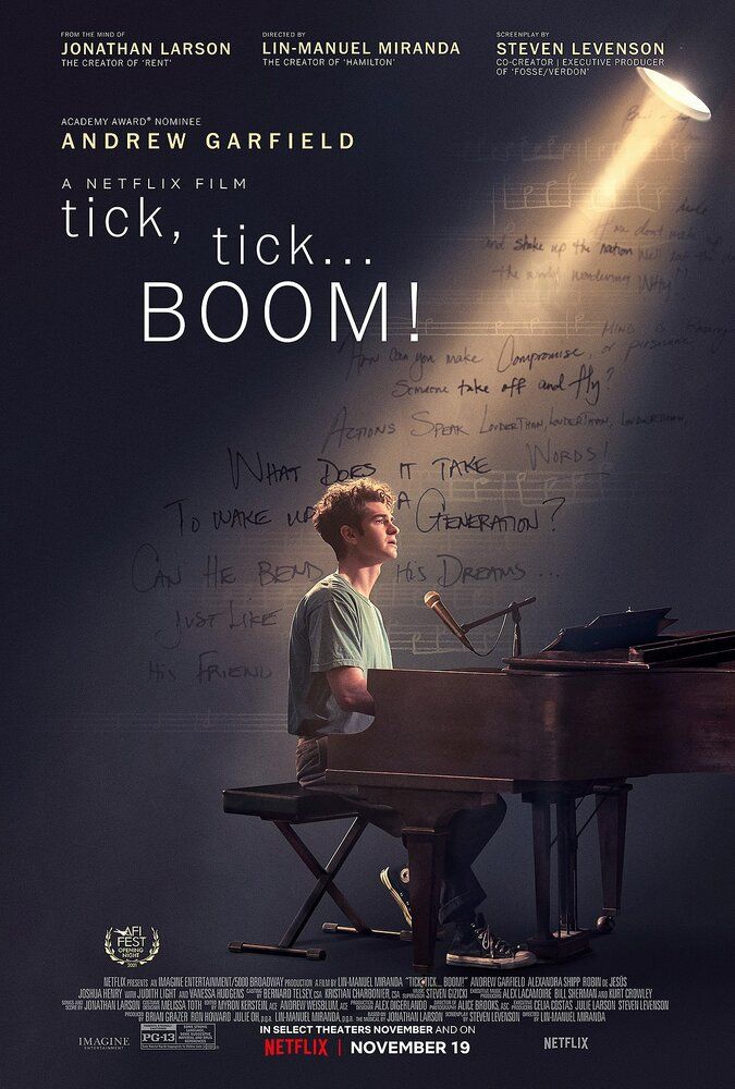 Постер к фильму Тик-так... БУМ! / Tick, Tick... Boom! (2021) WEB-DL 1080p от селезень | Netflix