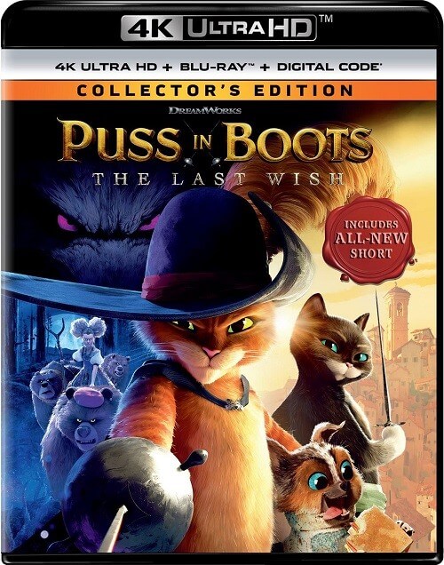 Постер к фильму Кот в сапогах 2: Последнее желание / Puss in Boots: The Last Wish (2022) UHD BDRemux 2160p от селезень | 4K | HDR | D