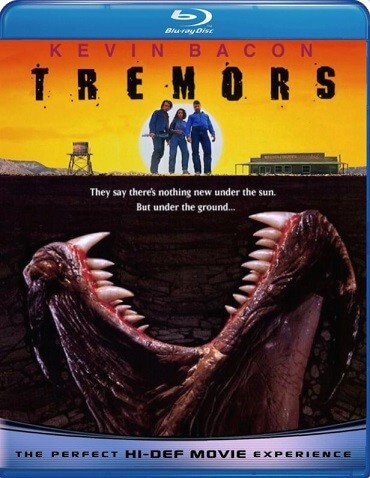 Постер к фильму Дрожь земли / Tremors (1990) HDRip-AVC от DoMiNo & селезень | D | Remastered