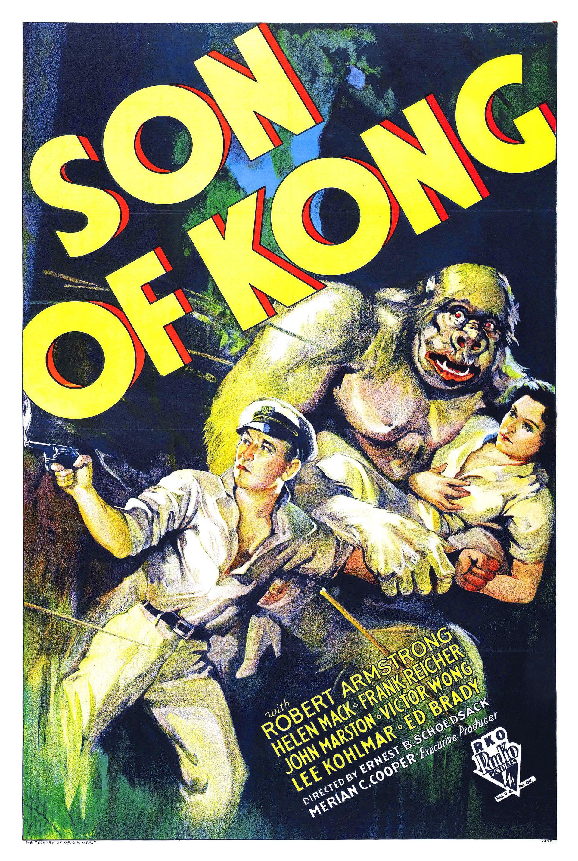 Постер к фильму Сын Кинг Конга / The Son of Kong (1933) BDRemux 1080p от селезень | A