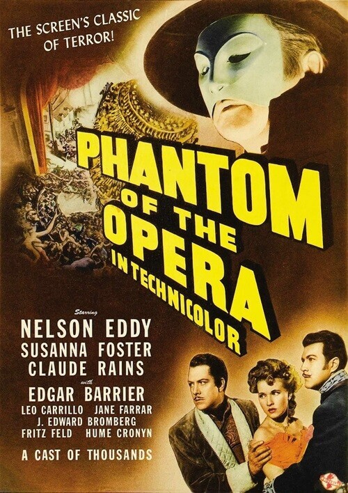 Постер к фильму Призрак оперы / Phantom of the Opera (1943) UHD BDRemux 2160p от селезень | 4K | HDR | P