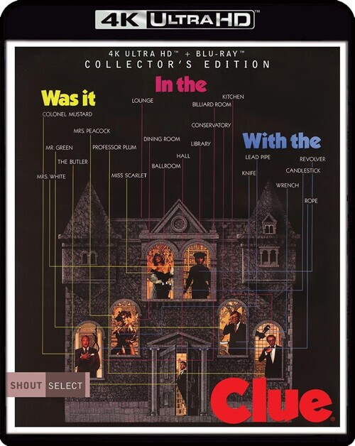 Постер к фильму Улика / Clue (1985) UHD BDRemux 2160p от селезень | 4K | HDR | Dolby Vision Profile 8 | P